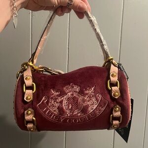 SOLD!!! Juicy Couture UK Burgundy Velvet Women's Bag